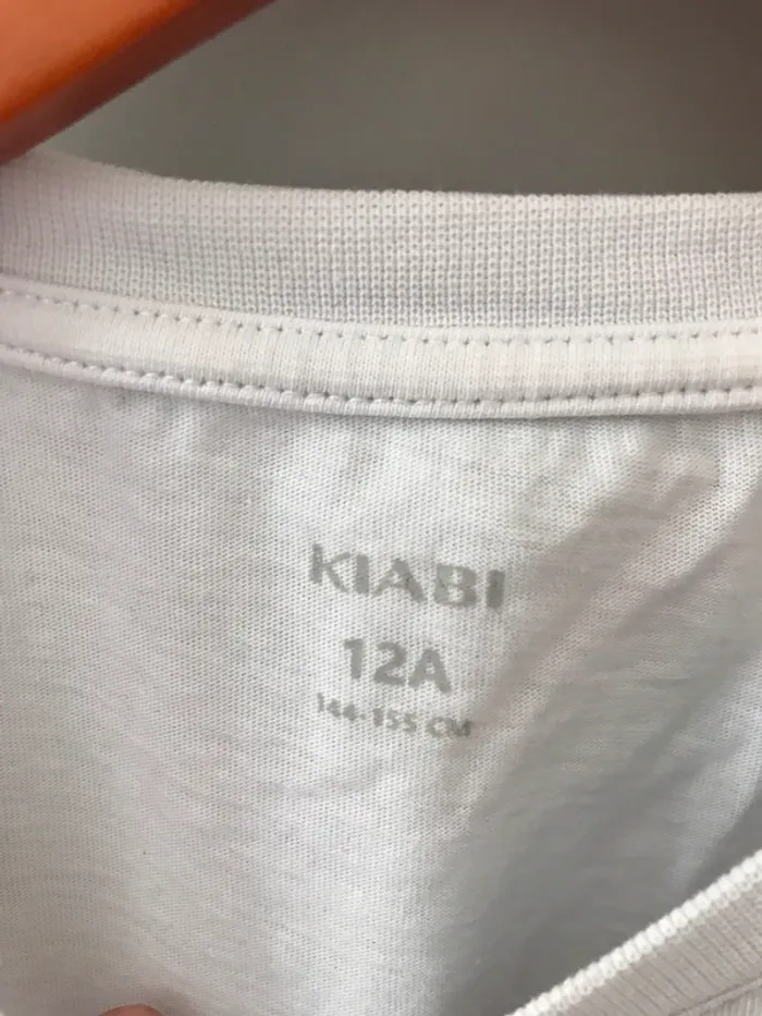 garçon t-shirt manches courtes kiabi 12 ans blanc et turquoise à motifs et broderies - photo numéro 5