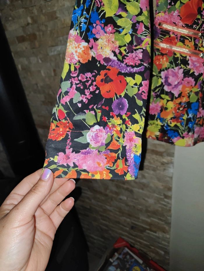 Veste fleurie multicolore Manigance taille 38 - photo numéro 6