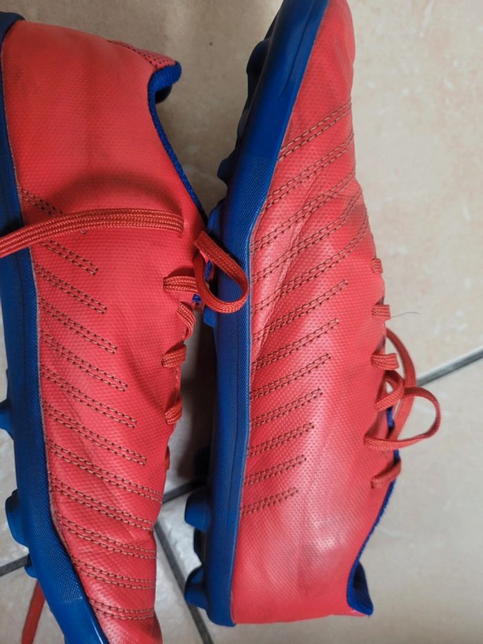 Chaussures Foot Kipsta 38   rouge - photo numéro 6