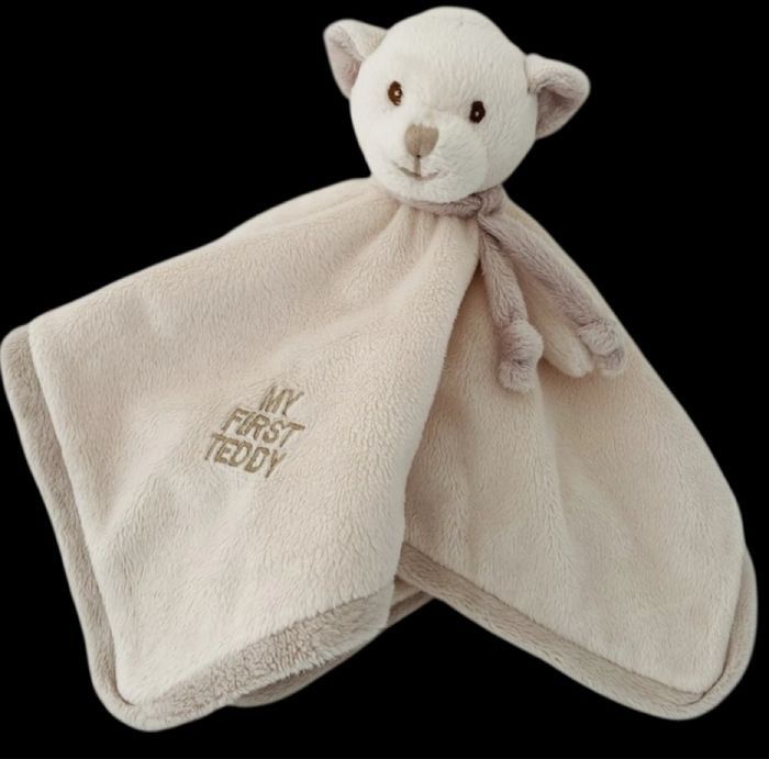 ❤️B5148  Doudou plat Mouchoir Ours My First Teddy Beige BUKOWSKI - photo numéro 2