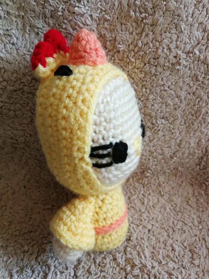 Poupée amigurumi poule fait main crochet - photo numéro 2
