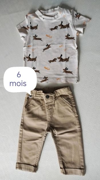 Tenue bébé garçon taille 6 mois 