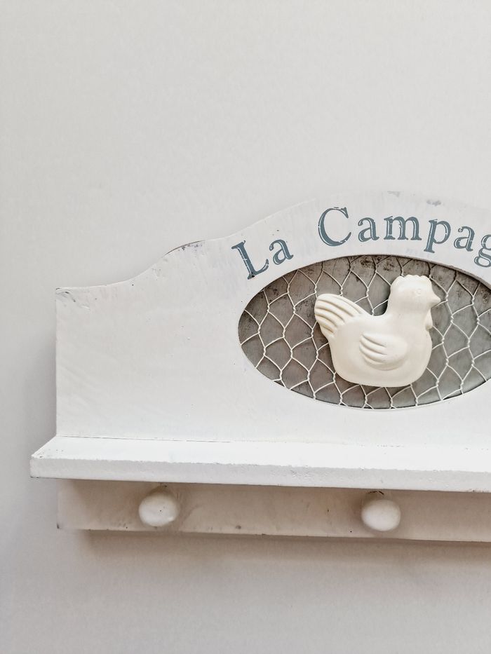 Porte-manteaux mural "La Campagne" - Bois blanc - photo numéro 4