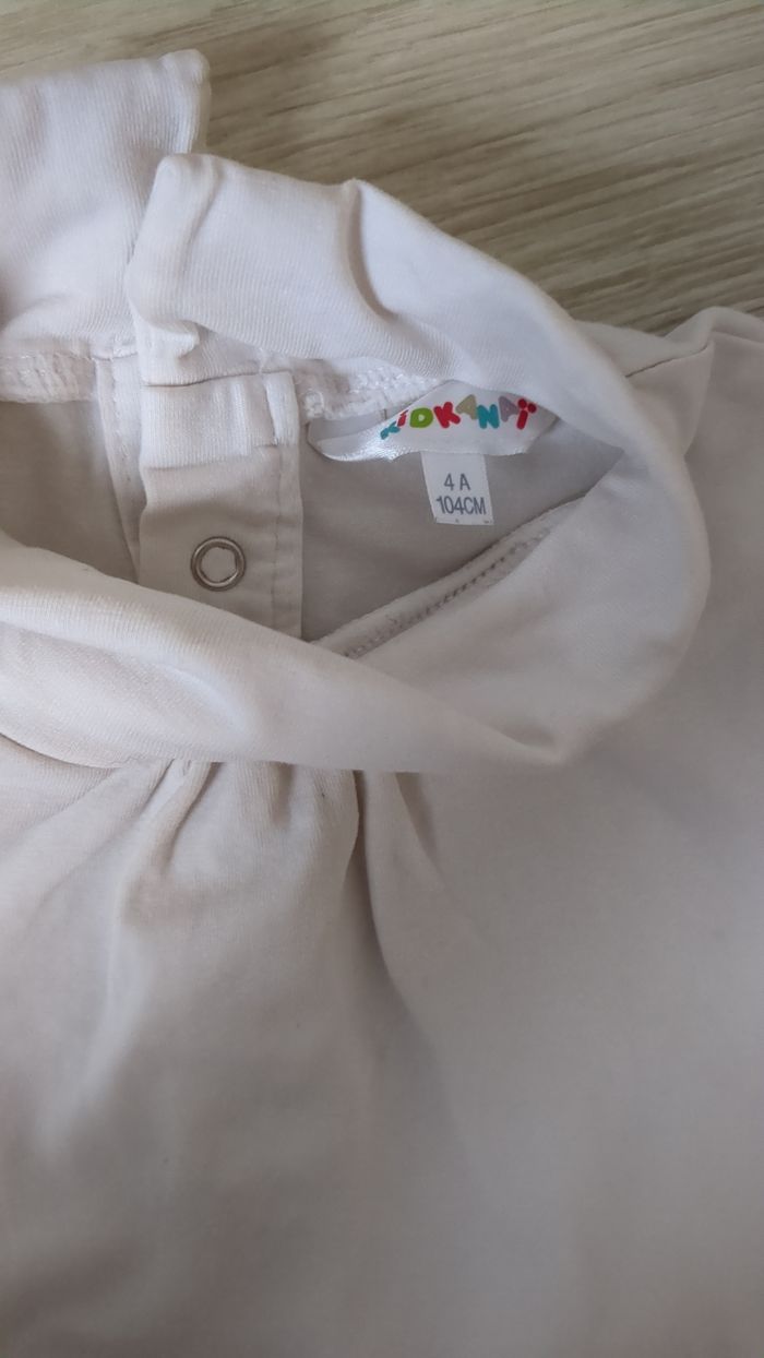 T-shirt col roulé blanc Kid Kanaï 4 ans - photo numéro 3