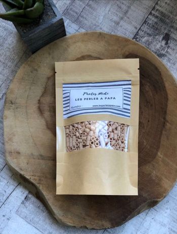 Sachet de perles à repasser beige