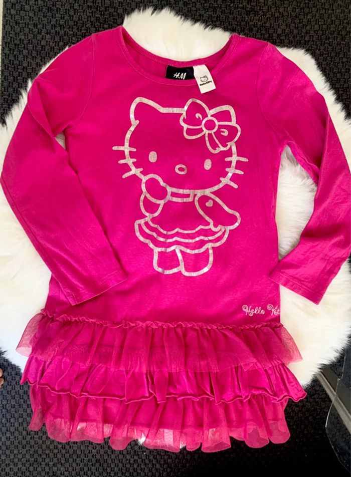 Robe en coton Hello kitty en taille 4/6ans - photo numéro 2