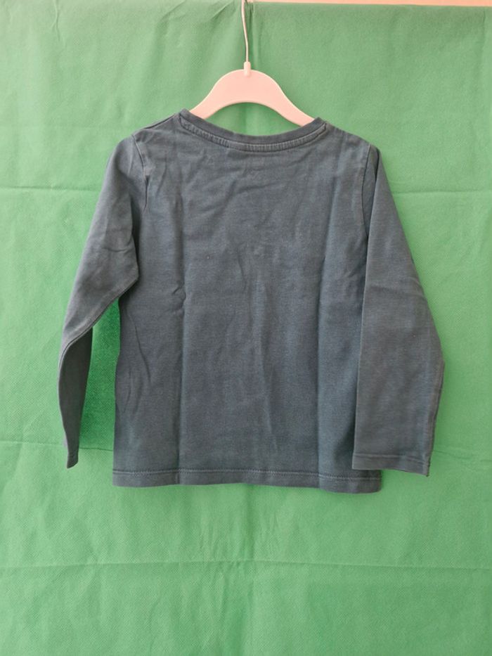 T-shirt manches longues Keep my ice frozen ours polaire 3 ans 98 cm Okaïdi - photo numéro 4