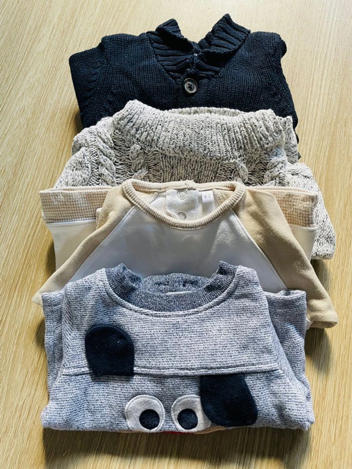 Lot de 4 pull