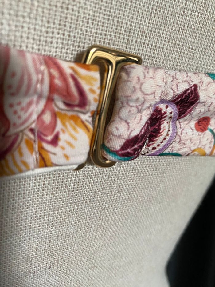 Maillot de bain deux pièces à motifs floraux et perles - photo numéro 5
