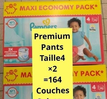 Couches pampers taille 4 premium