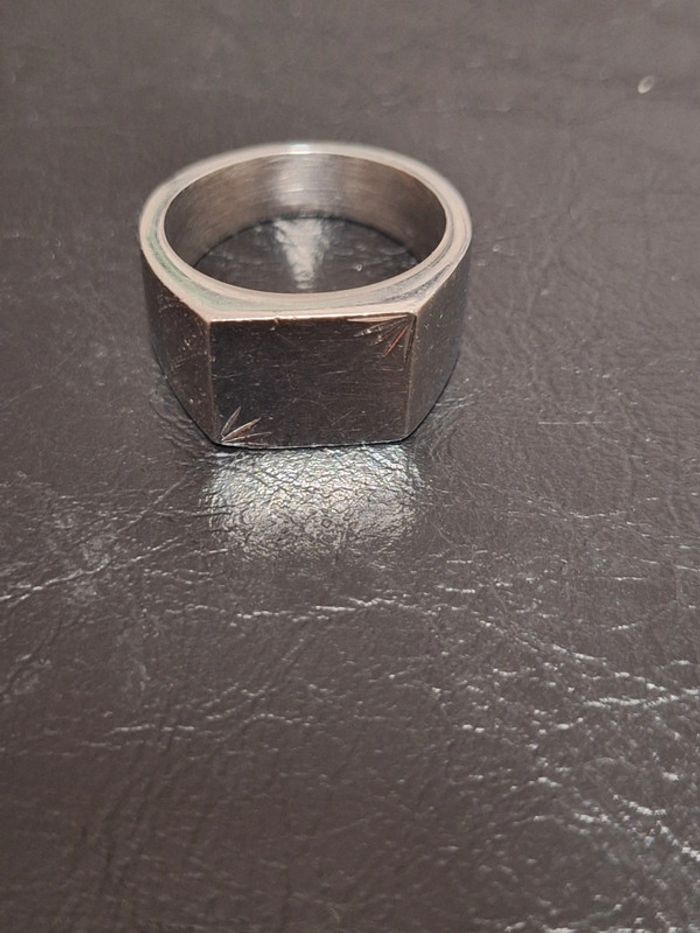 💍 Bague argentée géométrique 💍