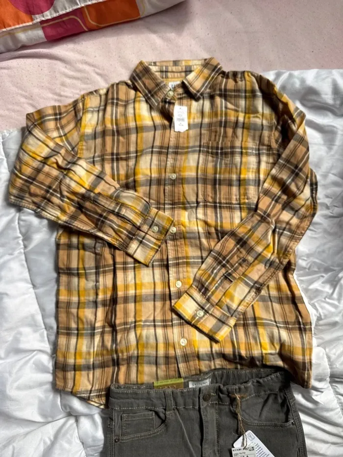 Ensemble jean et chemise neufs avec étiquette taille 12 ans - photo numéro 4
