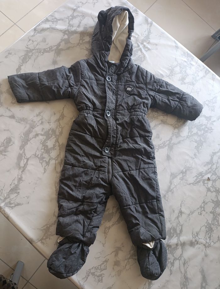 Combinaison pilote grise anthracite - Baby Club (C&A) - Taille 86 - photo numéro 1