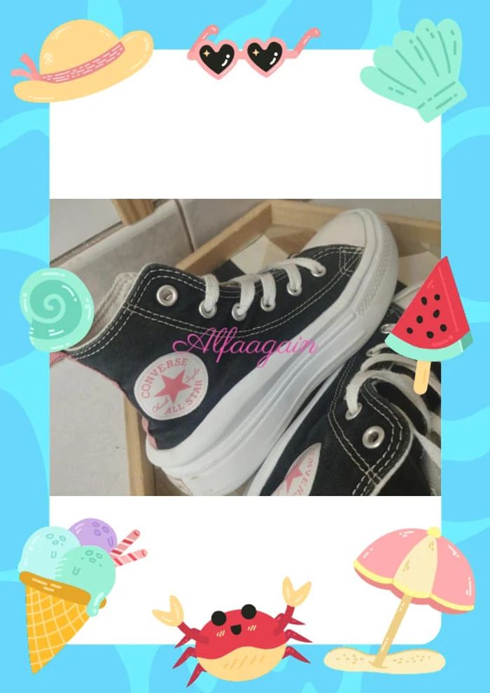 Baskets converse all star compensées 31 - photo numéro 5