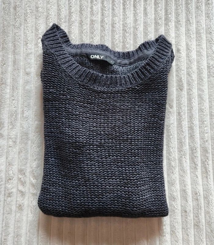 Pull femme S Only – gris – maille douce – très bon état - photo numéro 4