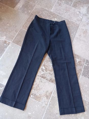 Pantalon Fluide Gris Chiné Taille 38/40