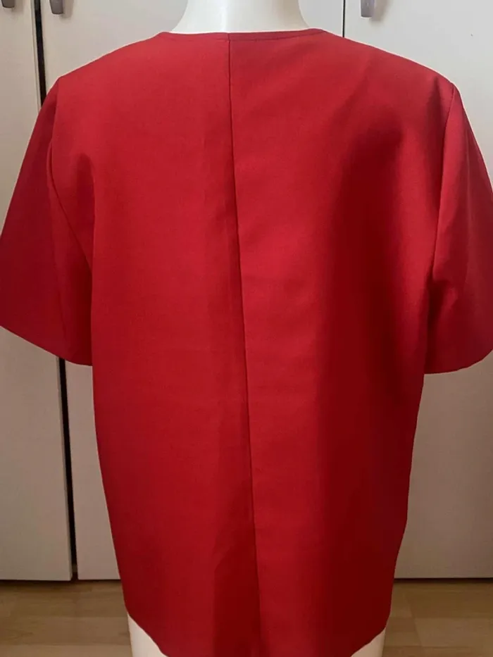 Blouse chemise classique col coquillage manches courtes Afibel 38/40 - photo numéro 6