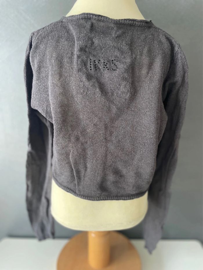 Gilet gris foncé fille - photo numéro 2