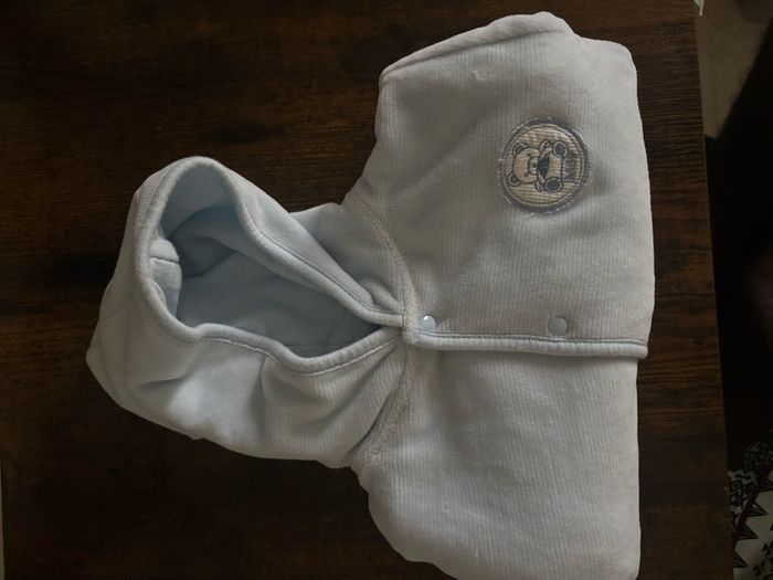 🧸 Pull bleu 1 mois avec capuche – Tissia