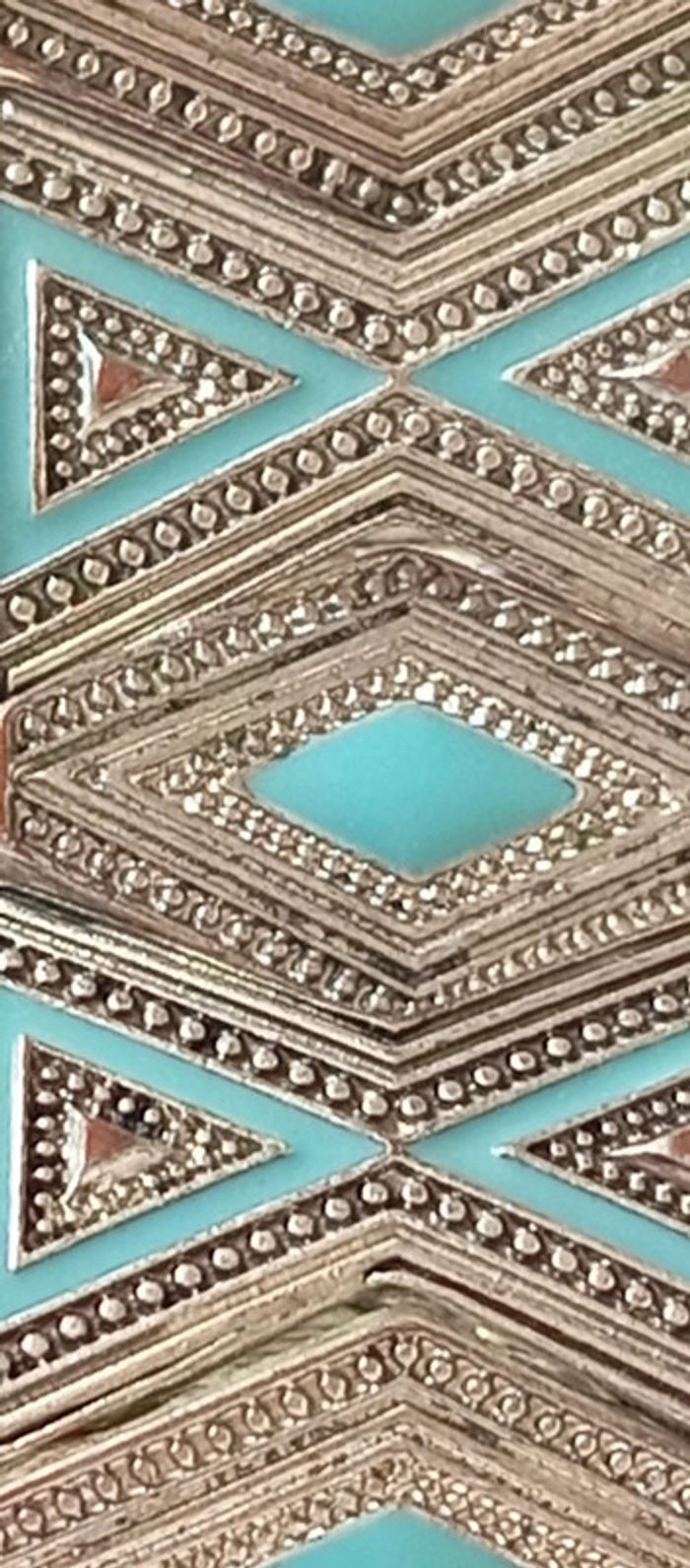Bracelet vintage turquoise élastique - photo numéro 6