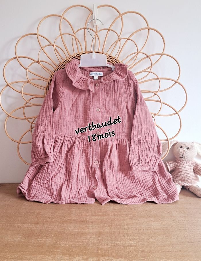 robe gaze de coton vertbaudet 18mois 👶