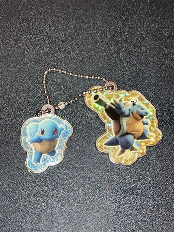 Charm Accessoire Porte clés Pokémon - Carapuce et Tortank (Squirtle Blastoise)