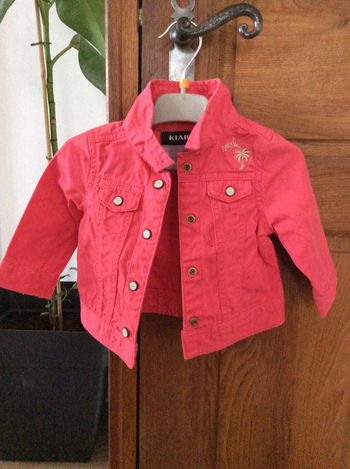 Veste jean rose