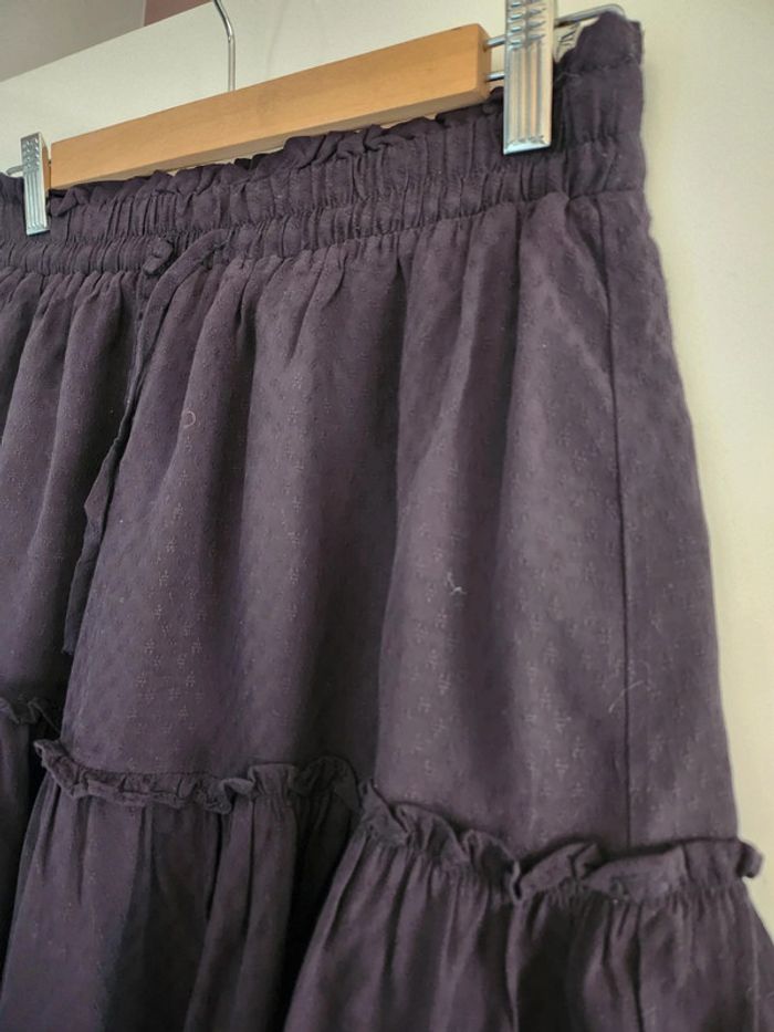 Jupe noire volants patineuse Promod