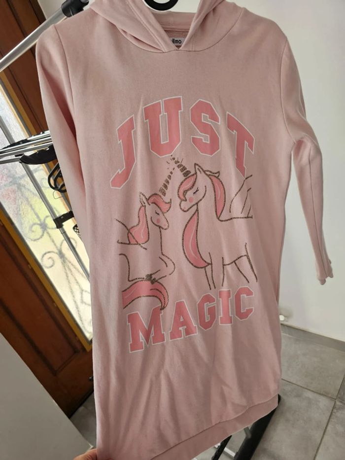 Pull long / robe ill Sweat à capuche long fille 12 ans licorne - photo numéro 8