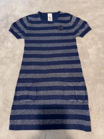 Robe bleu argentée - C&A - T. 7 ans / 122 cm