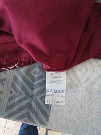 Blouse Toscane taille 44 bordeaux
