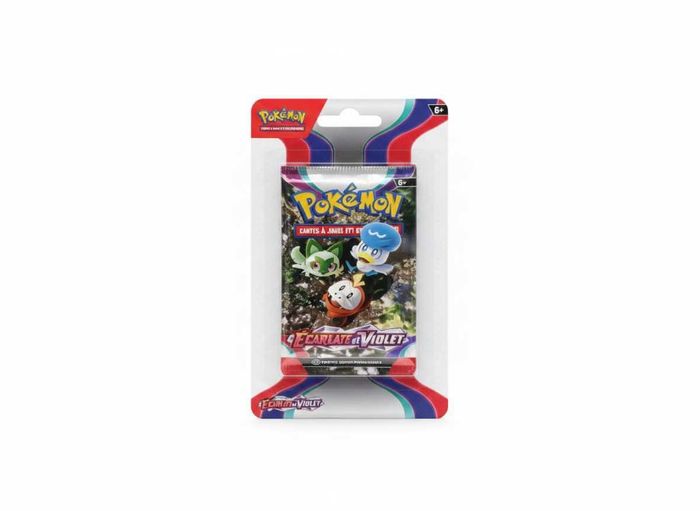 Lot de 4 blisters Pokémon (Artset complet) de la série Écarlate et Violet EV01 - photo numéro 3