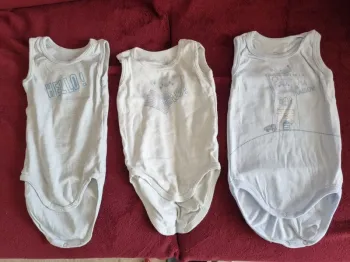 Lot de 3 bodies 9 mois