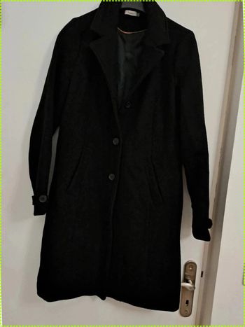 Beau manteau droit martingale Somewhere taille 38 noir