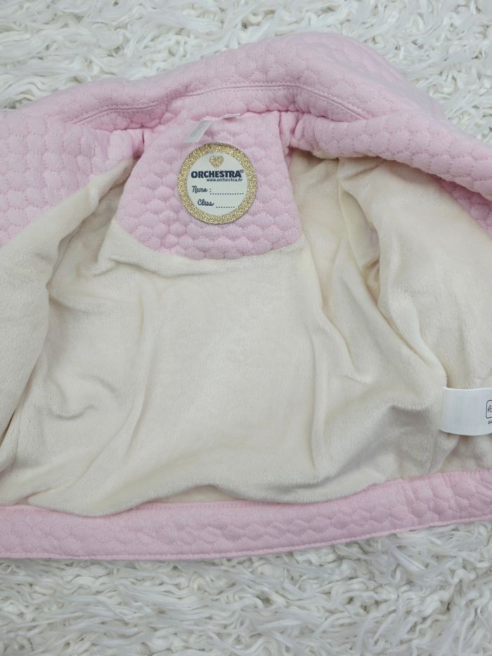 Ensemble veste intérieur polaire pantalon et T-shirt rose Fille taille 3 mois 🦄 - photo numéro 3