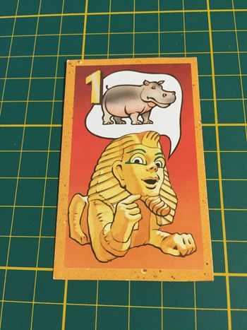 Carte trésor Hippopotame 1 pièce détachée jeu de société Ramsès II Ravensburger #A65