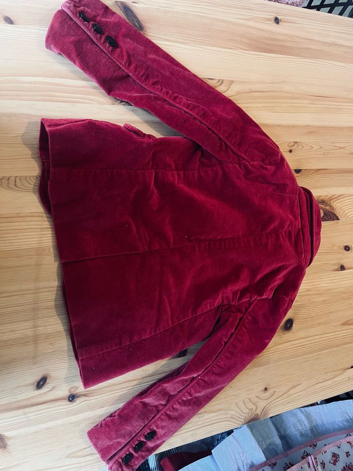 Jolie veste en velours rouge okaidi - photo numéro 5