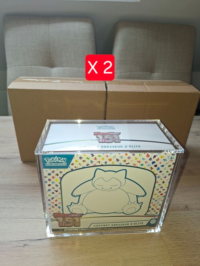 Lot de 2 acryliques etb Pokémon aimantée épaisse de qualité premium