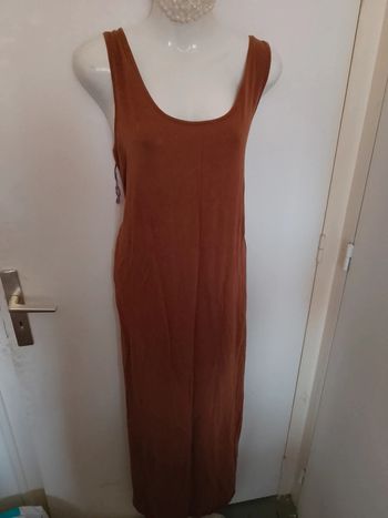 Robe longue marron taille 46/48