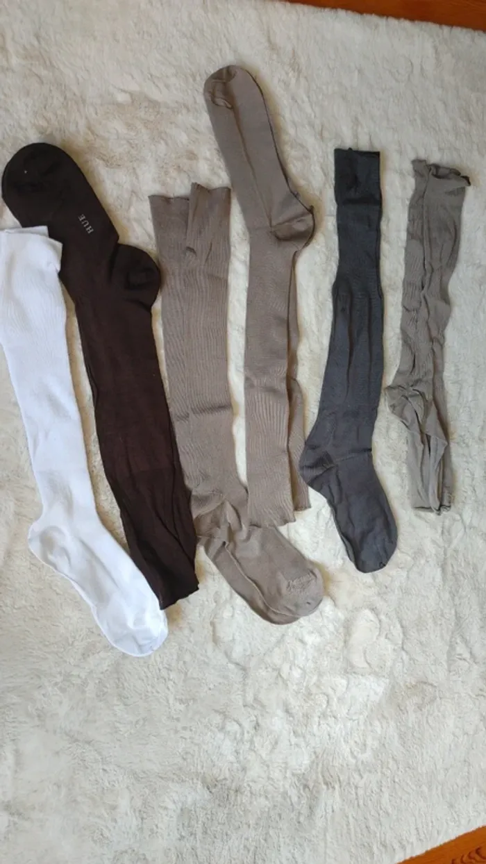 Lot de 6 chaussettes hautes en fil d'écosse - photo numéro 7