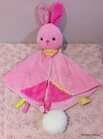 Doudou lapin à grelot de marque Jemini