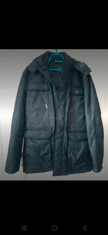 Parka noire homme avec poches capuche taille M arc uniformes