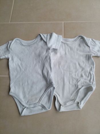 2 bodies manches courtes