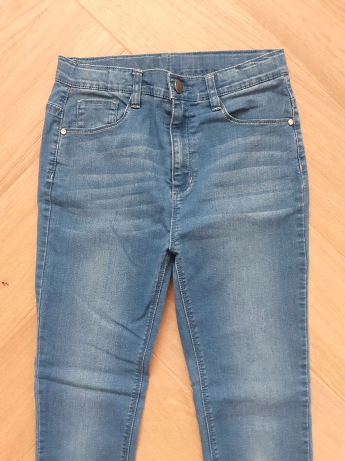 Jean fille 3 pommes bleu 13 / 14 ans (158 cm) - photo numéro 2