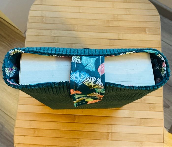 Pochette pour livre broché 28X21 vert sapin - photo numéro 3