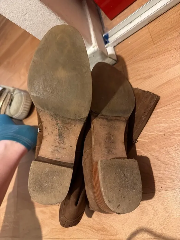 Bottes en daim – Accessoire Diffusion – Taille 40 - photo numéro 2