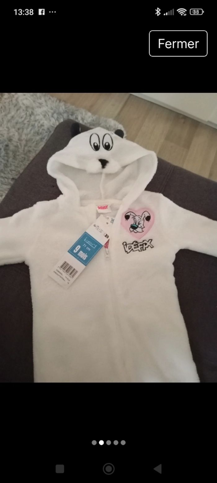 Pyjama grenouillère 9 mois