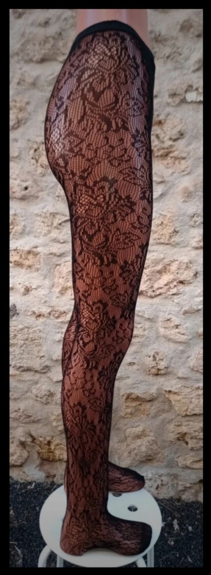 Collant résille motif fantaisie - photo numéro 4