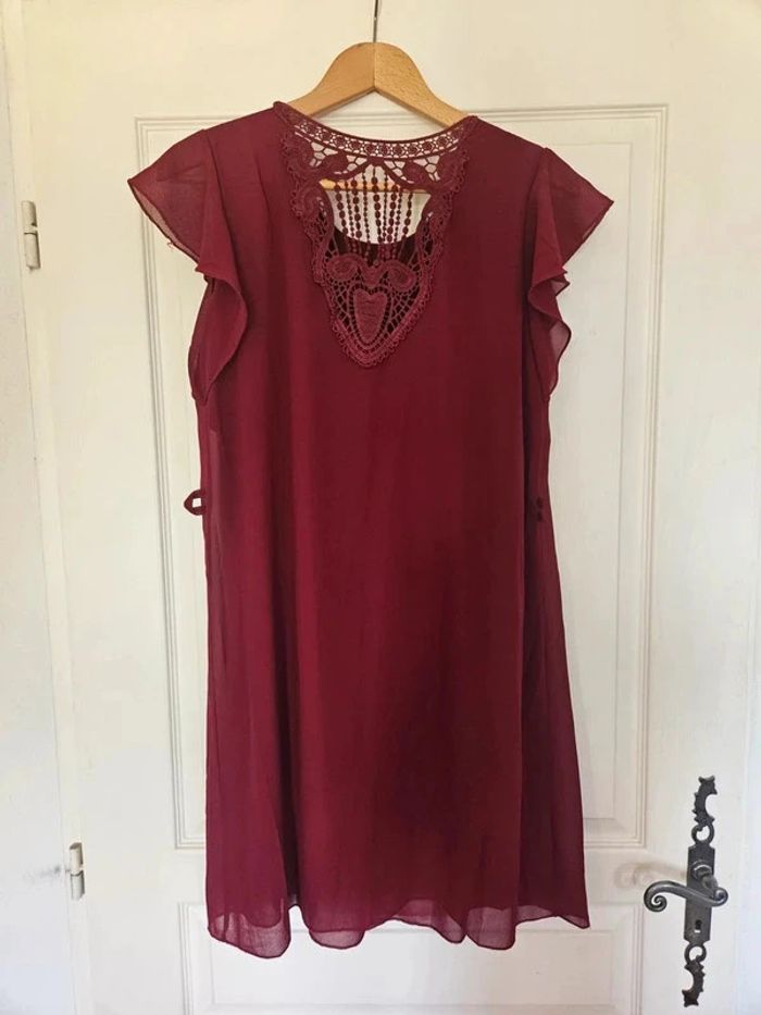 Robe d'été bordeaux - photo numéro 3