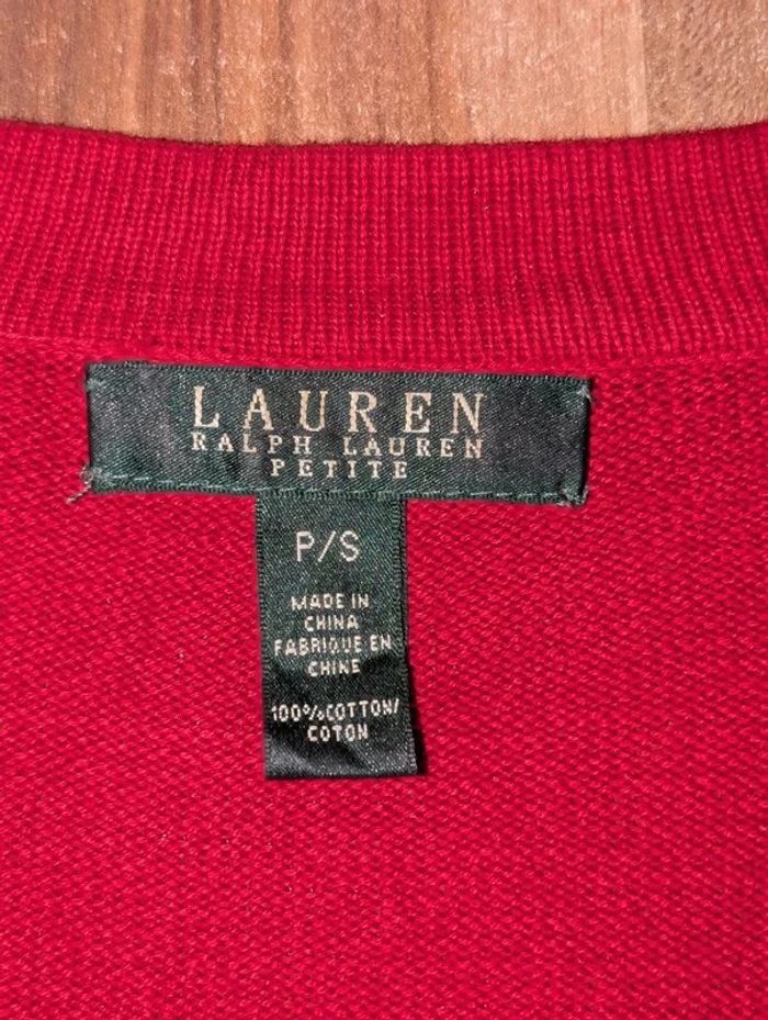 Pull Col V Ralph Lauren Femme Taille P/S - photo numéro 3